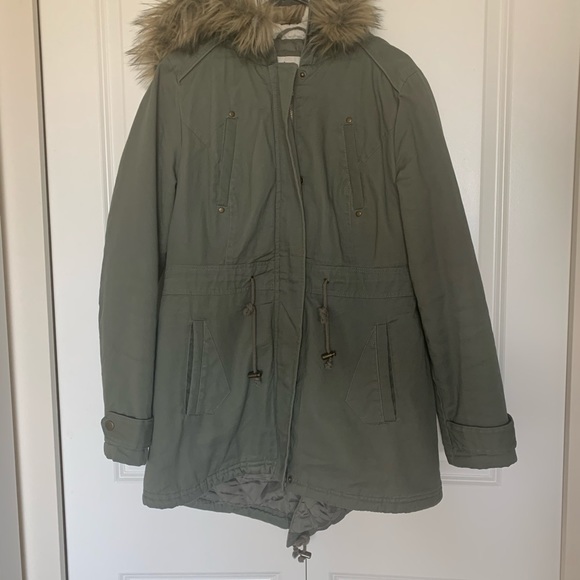 AMERICAN RAG Green Utility Military Style Parka - Picture 3 of 10